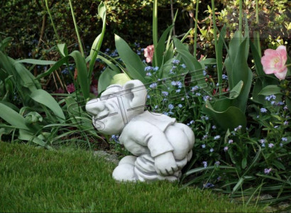 Troll 24cm Skulptur Design Figur Statue Garten Figuren Statuen